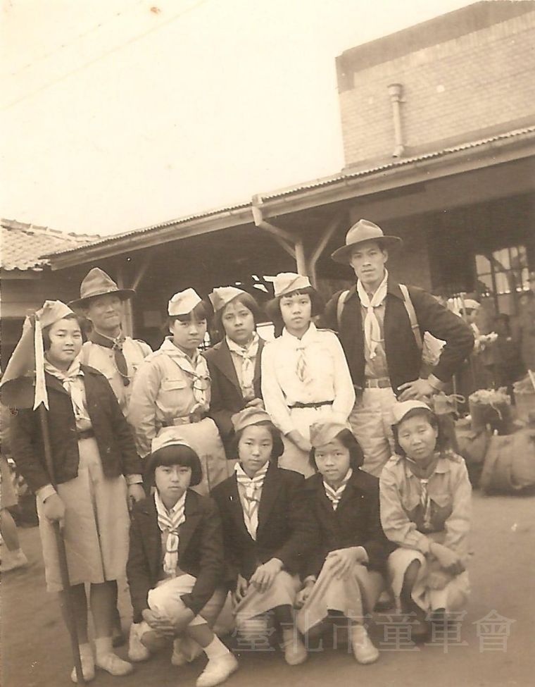 臺北市女童軍活動-劉元孝+傅維羆+靜修江桂枝(方純青先生家屬提供)